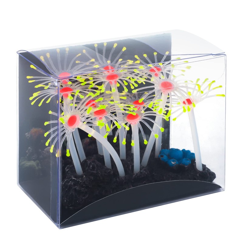 Uniclife Glowing Effect Artificial Coral Plant for Fish Tank, Decorative