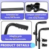 2PCS Wheelchair Handle Extenders for Wheelchair, Rallator & Stroller