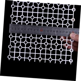 ORFOFE Fish Tank Bottom Filter Plate Set 5 Pieces PVC Multi-Function Aquarium Filter Plate White Safe for Fish