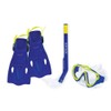 Body Glove Kid's Swell Mask and Snorkel Fin Combo, Blue,