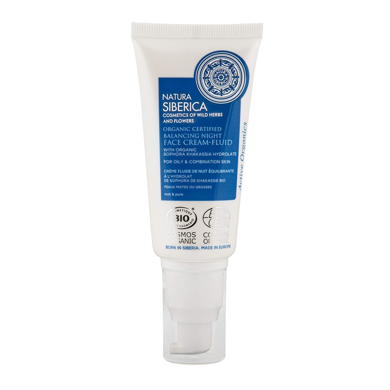 Natura Siberica Organic Certified Balancing Night Face Cream for Oily