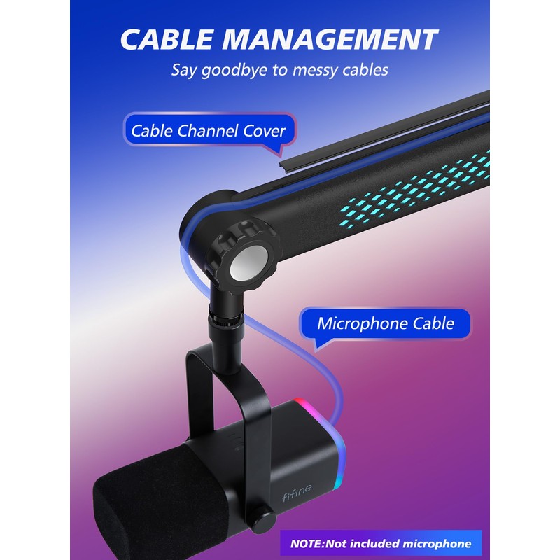YOUSHARES Microphone Stands Compatible with Blue Yeti，HyperX，FIFINE AM8，Shure Mic，Rode PodMic