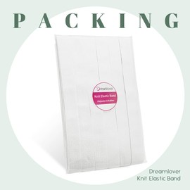 Dreamlover Elastic Bands for Sewing, White, 1 Inch x 12 Yard