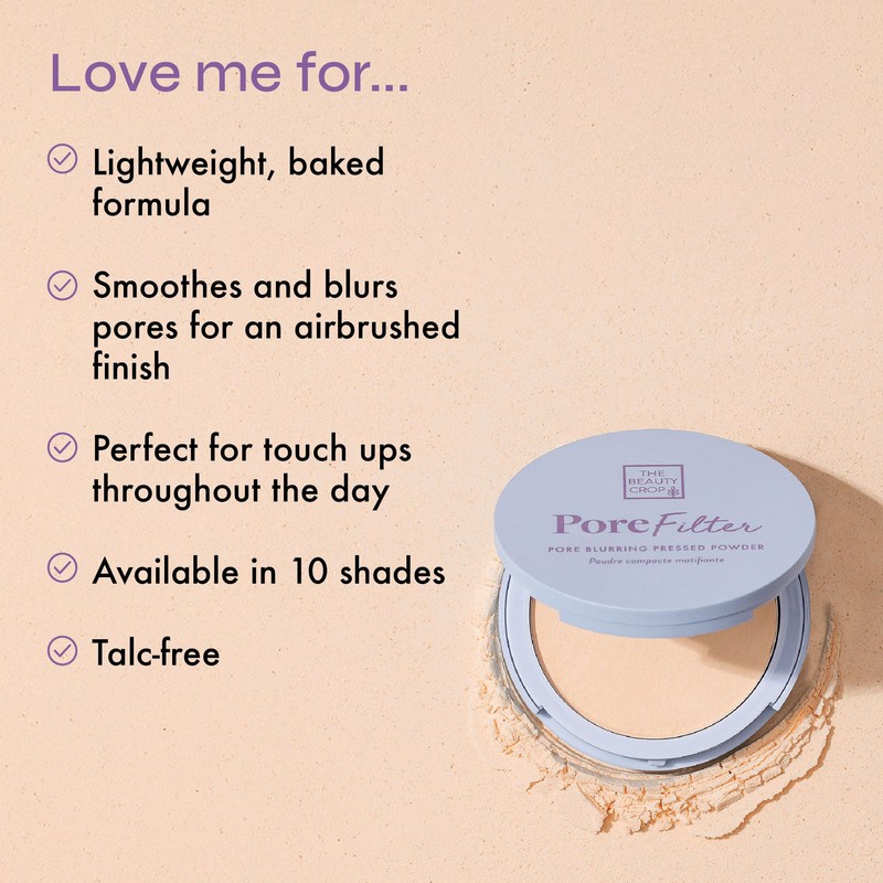 The Beauty Crop PoreFilter Pressed Powder - Blurs Pores &