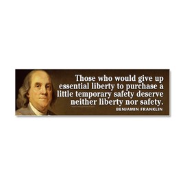CafePress Ben Franklin Quotes Car Magnet 10 X 3 Car Magnet 10" x 3", Bumper Magnet