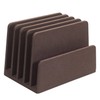 MobileVision Executive Dark Brown Desktop File Folder Organizer and Paper