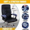 Smiry Stretch Printed Office Chair Armrest Covers, 2 Pcs Soft