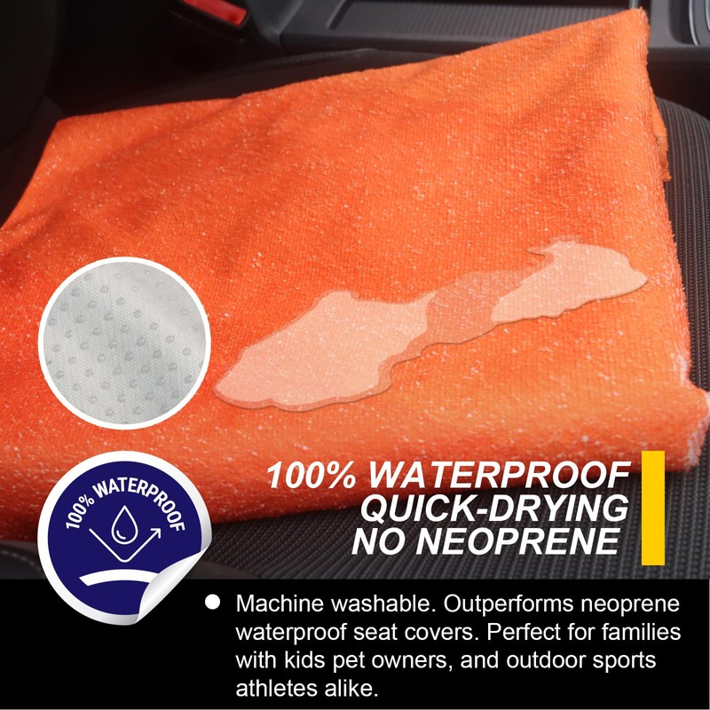 LoyaGour Back Seat Cover for Car Trucks Van SUV,Waterproof Rear