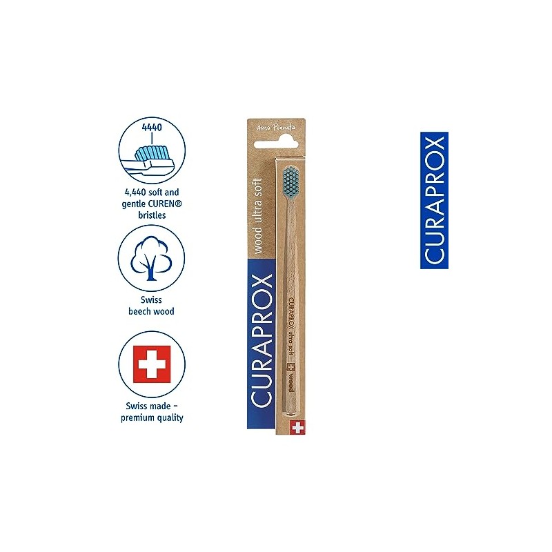 Cepillo de dientes de madera Curaprox CS: cuidado bucal ecológico