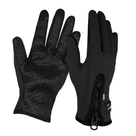 RockJock Touchscreen Outdoor Windproof Thermal Cycling Hunting Climbing Sport Smartphone Gripper Gloves Zip fastening