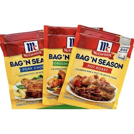 McCormick Bag 'n Season 3 Flavor Variety Pack -Chicken, Pork Chops and Pot Roast