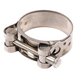 Woetwoat Motorcycle Exhaust Clamps, Exhaust Pipe Clamp, Universal Exhaust Clamp, Pipe Connector, Stainless Steel Exhaust Pipe Clamp, V-Band Clamp (60-63 mm)