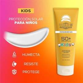 Fotosun 100 Protector Solar Facial Bloqueador Fps Protección Contra Rayos Sol Uso Diario Piel Sensible Sunscreen Kit