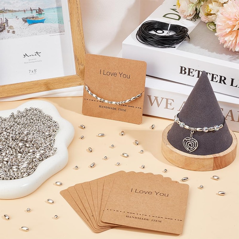 SUNNYCLUE Bead Bracelet Making Kit with Morse Code Beads Morse