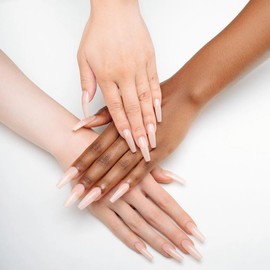 Apres Neutrals Gel-X Chloe Box Of Nail Tips, 11 Sizes 00-9, Soft Gel Tip Box (150pcs) (Sculpted Square Long, 150)