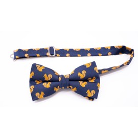 Carahere Mens Bow Ties Handmade Pre-Tied Novel Fun Pattern Bow Ties For Men Dark Yellow