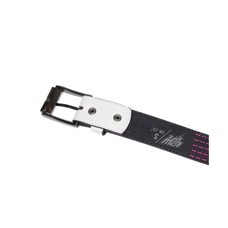 Lowlife Devoid Leather Belt in White