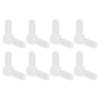 uxcell 1/4" Hose Barb Fitting, 8 Pcs Equal Barbed 90