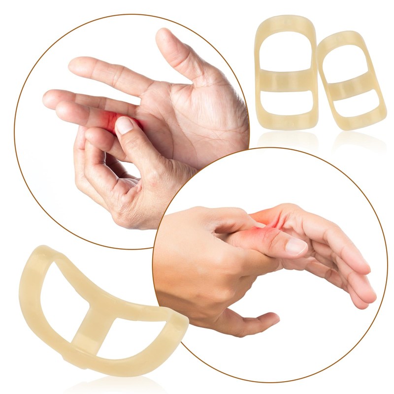 6 PCS Oval Finger Splints, Trigger Finger Splint Brace Finger