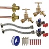 Brass Snap-On Bib Tap Outdoor Standard Tap Kit 4 with