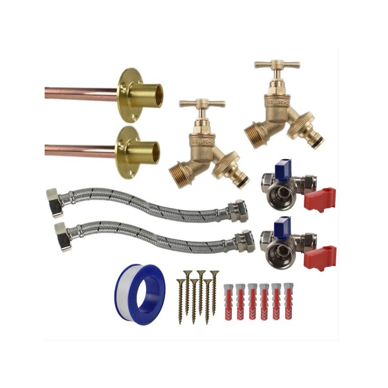 Brass Snap-On Bib Tap Outdoor Standard Tap Kit 4 with