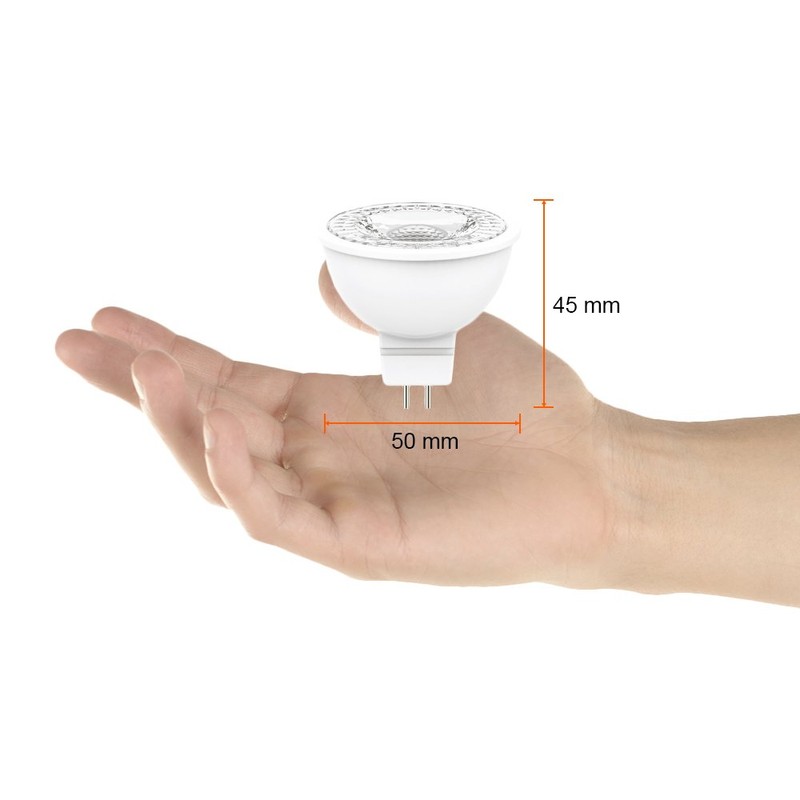 Lámpara LED, Base Gx5.3, color Blanco Luz Blanca Tecnolite MR16-LED/3W/65