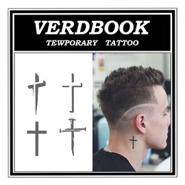 VERDBOOK Waterproof Temporary Tattoos: 2-Sheet Tattoo Kit with Realistic Body Stickers, Semi-Permanent Tattoos for Adults Lasting 7-15 Days – Safe for Men & Women, Minimal Devotion