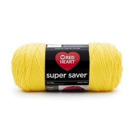 RED HEART Super Saver Yarn, Bright Yellow