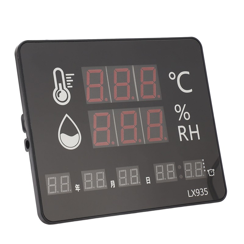 Temperature Humidity Meter High Accuracy Wall Mount Thermometer Hygrometer Alarm