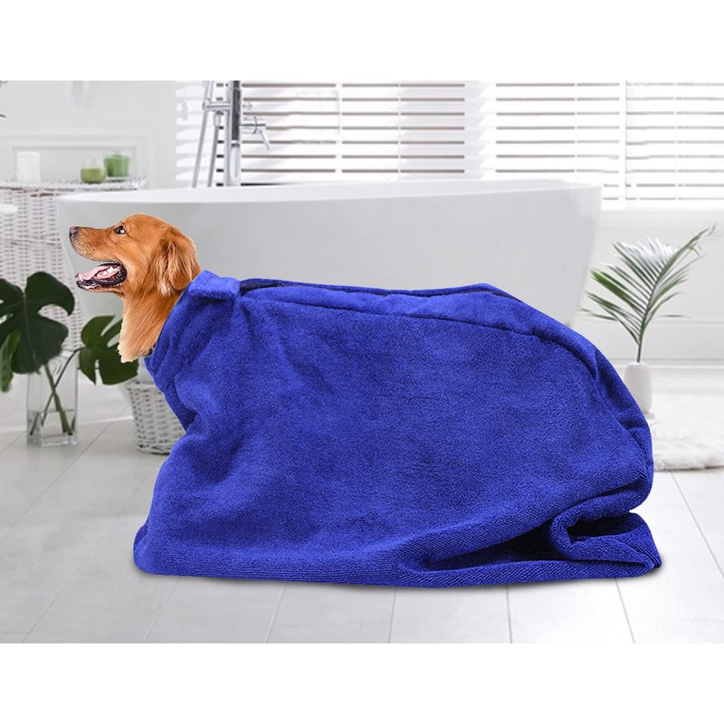Pethiy Premium Microfiber Dog Drying Bag-Quickly Removes Water Mud and