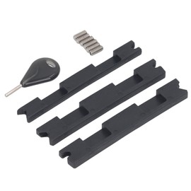 Bnineteenteam Future Fin Box Converter Adapter, 3pcs Lightweight Portable Professional Plastic Surfboard Fin Plug Conversion Kit with Fin Key Screws