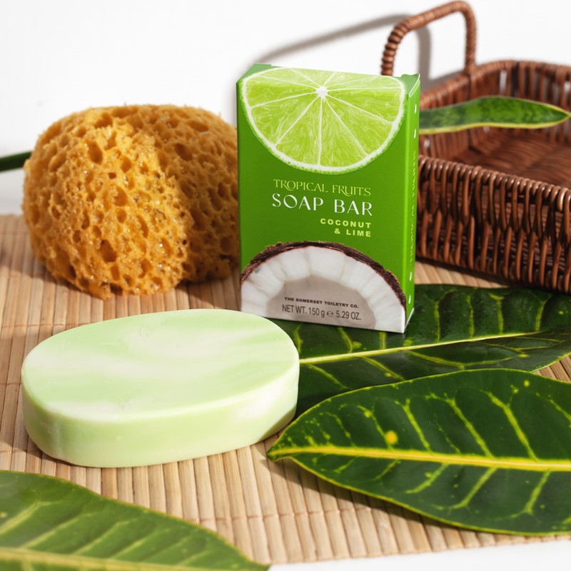 Tropical Fruits Coconut and Lime Glycerine Soap 150g
