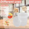 Yesdate 10 Pack 27 oz Round Deli Containers with Lids,