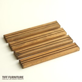 TIFF Card Stand 2, Dark Walnut Color, 9.8 inches (25 cm), Set of 4, Board Game, Card Game, Made in Japan, Made in Echigo Cedar, Brand Material