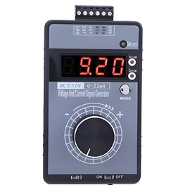 Handheld Signal Generator 0-10 V 0-22 mA Adjustable Digital Analogue Simulator with LCD Display and Three Power Supply Options
