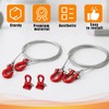 RC Trailer Chain Tow Rope & Buckle Winch Shackles for