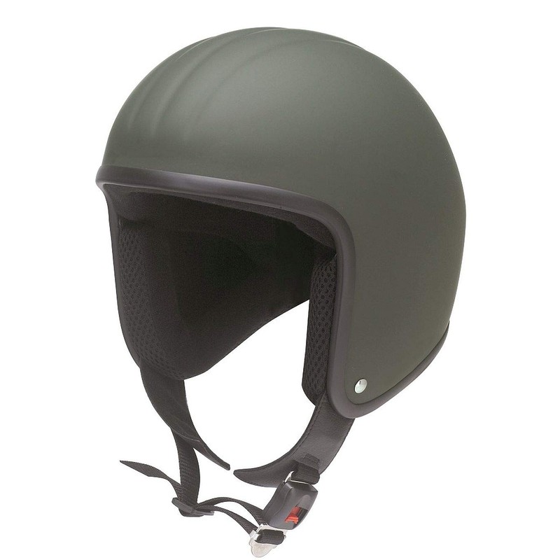 Redbike Oldtimer Motorcycle Half Shell Helmet RB 671 Matte Olive