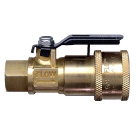 JR Products 07-30435 Coupler with Shut-Off