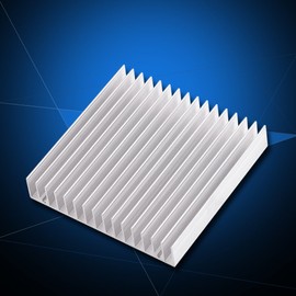 Heatsink Aluminum Heatsink Heat Cooling Fin Heat Dissipation Plate Aluminum Compatible LED Lamp Good Thermal Conductivity Cooling Fins 100 * 100 * 18MM Heat Sink 100 100