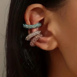 Ear Cuff Earrings for Women Chunky Gold Ear Cuff Silver Clip On Earrings Cartilage Earrings Huggie Hoop Earrings Wrap Ear Cuffs Non Pierced Jewelry