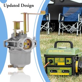 Carburetor for Buffalo Tools Sportsman GEN1100 GEN154 2.4HP 2.8HP 1500 2000 Watts Firman Ridgid Pulsar 4-Stroke OHV Engine Portable Gasoline Generator with Spark Plug Gasket Fuel Line Filter Carb Kits