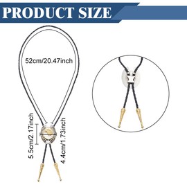 WEBEEDY Bolo Tie Cowboy Necktie Golden Falcon Bolo Tie Pendant Handmade Western Cowboy Bolo Tie Buckle Cool Retro Costume Accessories for Father Husband Brother Shirt,Suit,Leisure Clothes