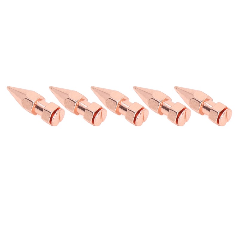 5Pcs Clothing Spikes 8x26mm Hex Rose Gold Strong Copper Punk