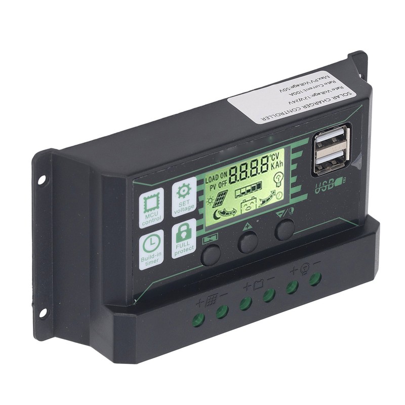 PWM Solar Charge Controller Regulator LCD Display for OPEN AGM