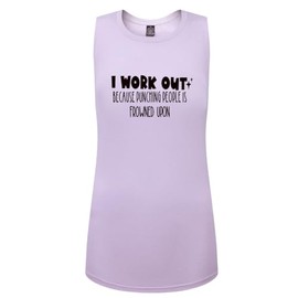 FANNOO Workout Tank Tops for Women-Womens Funny Saying Fitness Gym Workout Racerback Sleeveless Shirt