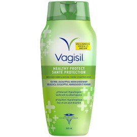 Vagisil Feminine Wash for Intimate Areas and Sensitive Skin, Healthy Protect pH Balanced and Gynecologist Tested, 360mL