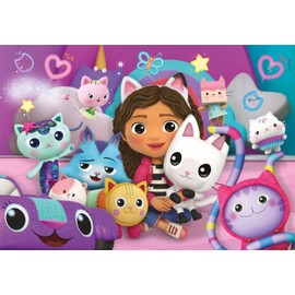 Clementoni 26202 Gabbys Dollshouse Jigsaw Dollhouse 60 Pieces-Supercolor Children 4-6 Years, Cartoon, Doll, Gift for Boy/Girls, Puzzle for Kids, Made in Italy, Multicolor