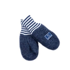 PICKAPOOH Baby and Kids Organic Fleece Gloves, darkblue
