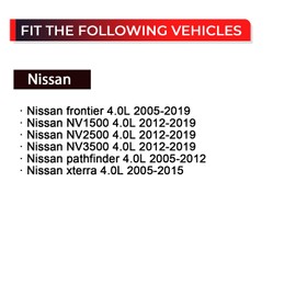 NITOYO 13264-EA210 Engine Valve Cover with Gasket Compatible with 2005-2019 Nissan Frontier NV1500 NV2500 NV3500 Pathfinder 2005-2012 Xterra 4.0L Replaces # 13264-EA200