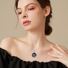 YFN Chai Necklace Sterling Silver Lapis Lazuli Chai Pendant Necklace Hebrew Jewelry for Women Jewish Gifts for Women